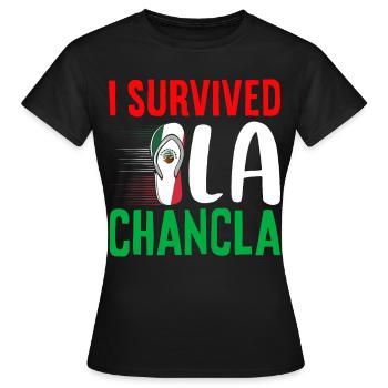 Hispanique Latino-Américain Mexicain - T-shirt Femme - noir - Devant - AI Model Female 172 dark (172cm)