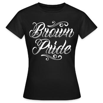 Hispanique Latino-américain Chicano Mexicain - T-shirt Femme - noir - Devant - AI Model Female 172 dark (172cm)