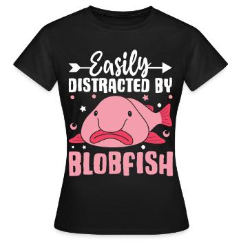 Funny sea creature - Women's T-Shirt - black - Front - AI Model Female 172 dark (172cm)