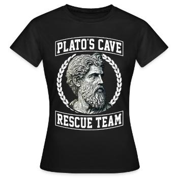 Lustige Philosophie Theorie Griechisch - Frauen T-Shirt - Schwarz - Vorne - AI Model Female 172 dark (172cm)