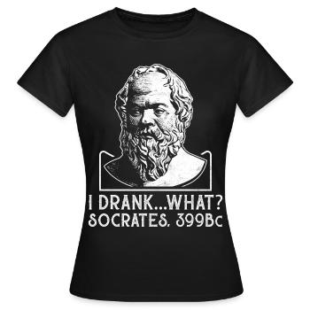 Philosophie Theorie Griechische Philosophen - Frauen T-Shirt - Schwarz - Vorne - AI Model Female 172 dark (172cm)