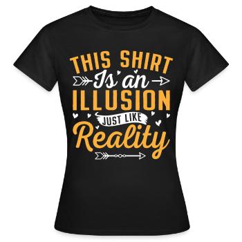 Lustige Philosophie Theorie - Frauen T-Shirt - Schwarz - Vorne - AI Model Female 172 dark (172cm)