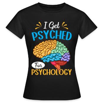 Funny Psychologist Psychologist - Women's T-Shirt - black - Front - AI Model Female 172 dark (172cm)