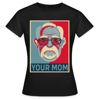 Drôle Sigmund Freud Psychologie Psychologue - T-shirt Femme - noir - Devant - AI Model Female 172 dark (172cm)