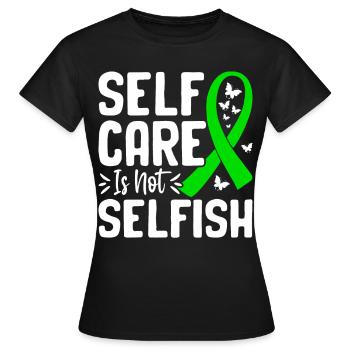 Sensibilisation à la santé mentale - T-shirt Femme - noir - Devant - AI Model Female 172 dark (172cm)