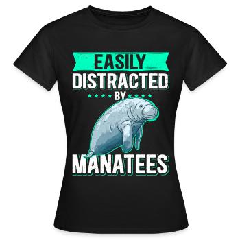 Lamantin lamantin lamantin lamantin cadeau - T-shirt Femme - noir - Devant - AI Model Female 172 dark (172cm)
