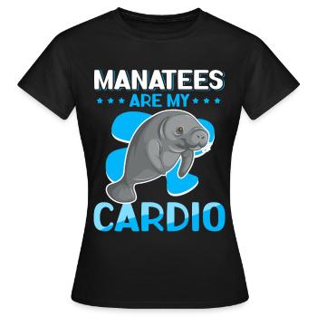 Lamantin lamantin lamantin cadeau - T-shirt Femme - noir - Devant - AI Model Female 172 dark (172cm)