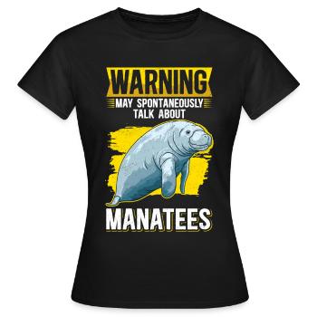 Lamantin lamantin lamantin cadeau - T-shirt Femme - noir - Devant - AI Model Female 172 dark (172cm)