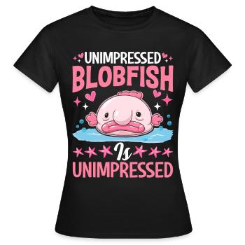 Funny sea creature - Women's T-Shirt - black - Front - AI Model Female 172 dark (172cm)