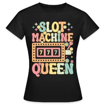 Groovy Casino Liebhaber Glücksspiel - Frauen T-Shirt - Schwarz - Vorne - AI Model Female 172 dark (172cm)