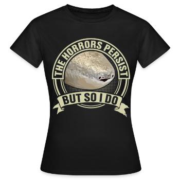 Sjove Sacabambaspi Fish Meme - Dame-T-shirt - sort - Foran - AI Model Female 172 dark (172cm)
