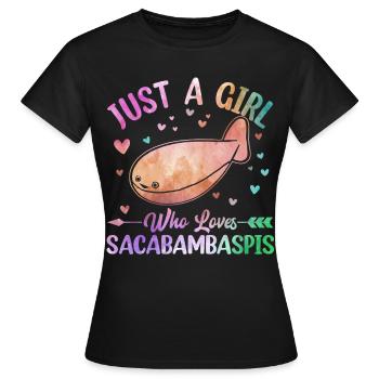 Fish Meme - Women's T-Shirt - black - Front - AI Model Female 172 dark (172cm)