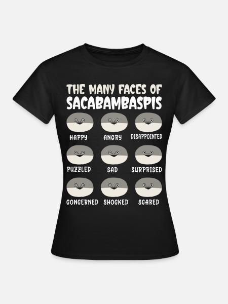 Lustiges Fisch-Memé - T-shirt dam - svart