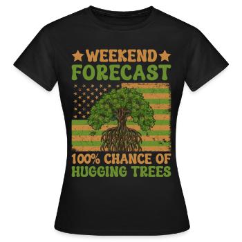 Protecteur d’arbre - T-shirt Femme - noir - Devant - AI Model Female 172 dark (172cm)
