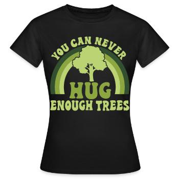 Défenseurs des arbres et écologistes - T-shirt Femme - noir - Devant - AI Model Female 172 dark (172cm)
