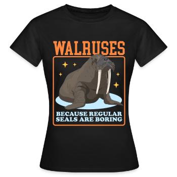 Morse Morse | Cadeau de morse morse - T-shirt Femme - noir - Devant - AI Model Female 172 dark (172cm)