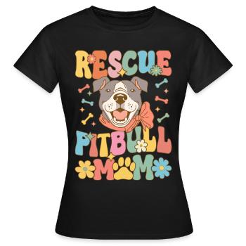 Groovy Hundeliebhaberin - Frauen T-Shirt - Schwarz - Vorne - AI Model Female 172 dark (172cm)