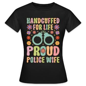 Femme de policier - T-shirt Femme - noir - Devant - AI Model Female 172 dark (172cm)
