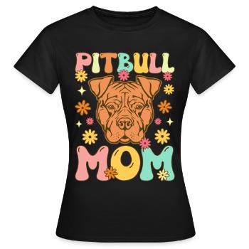 Groovy Hundeliebhaberin - Frauen T-Shirt - Schwarz - Vorne - AI Model Female 172 dark (172cm)