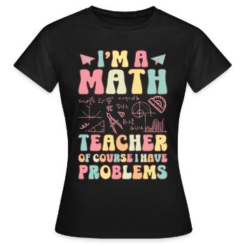 Groovy Schullehrerin - Frauen T-Shirt - Schwarz - Vorne - AI Model Female 172 dark (172cm)