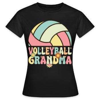 Groovy Volleyballspielerin - Frauen T-Shirt - Schwarz - Vorne - AI Model Female 172 dark (172cm)