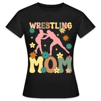 Groovy Wrestler - Women's T-Shirt - black - Front - AI Model Female 172 dark (172cm)