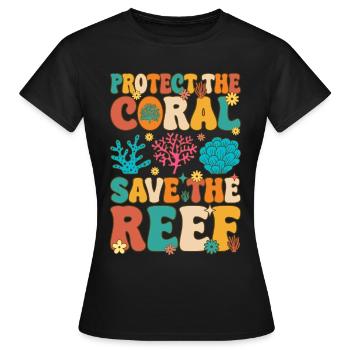 Korallenriff Korallenaquarium - Frauen T-Shirt - Schwarz - Vorne - AI Model Female 172 dark (172cm)