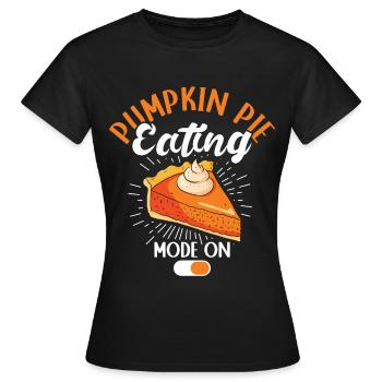 Pumpkin Pie Pumpkin Pie Gift - Women's T-Shirt - black - Front - AI Model Female 172 dark (172cm)
