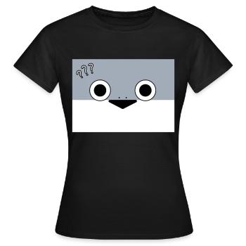 Sacambaspis Uralter Fisch Meme Unsicher - Frauen T-Shirt - Schwarz - Vorne - AI Model Female 172 dark (172cm)