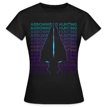 Arrowhead Hunting Arrowhead Hunter Retro - Women's T-Shirt - black - Front - AI Model Female 172 dark (172cm)