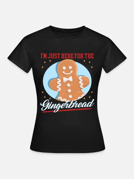 Gingerbread Man Gingerbread Gingerbread Men Gift - Women's T-Shirt - black