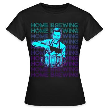Home Brewing Home Brewing Craft Beer Brewer Retro - Women's T-Shirt - black - Front - AI Model Female 172 dark (172cm)