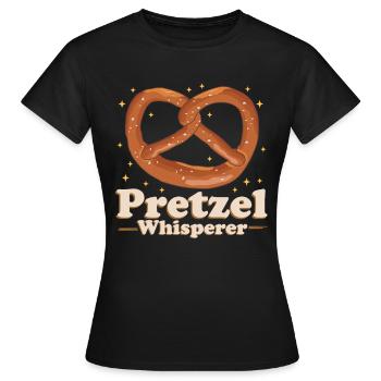 Bretzel Bretzel Lover Funny Bretzels cadeau - T-shirt Femme - noir - Devant - AI Model Female 172 dark (172cm)