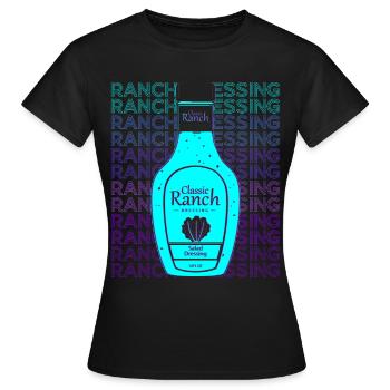 Ranch-Dressing Salatdressing Würzsauce Sauce Retro - Frauen T-Shirt - Schwarz - Vorne - AI Model Female 172 dark (172cm)