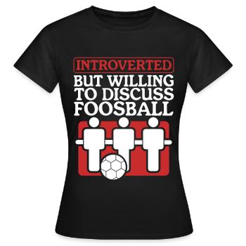 baby-foot de baby-foot, baby-foot, cadeau Krökeln - T-shirt Femme - noir - Devant - AI Model Female 172 dark (172cm)