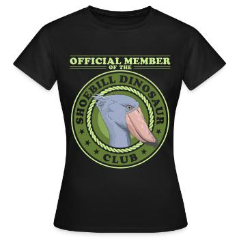 Oiseau bec-en-sabot | Cadeau d’oiseaux bec-en-sabot - T-shirt Femme - noir - Devant - AI Model Female 172 dark (172cm)