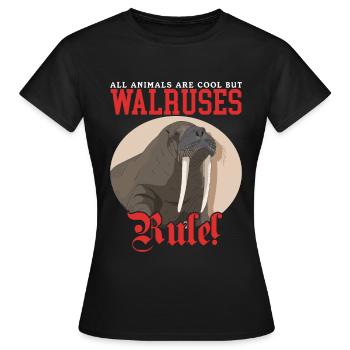 Cadeau de morse morse - T-shirt Femme - noir - Devant - AI Model Female 172 dark (172cm)