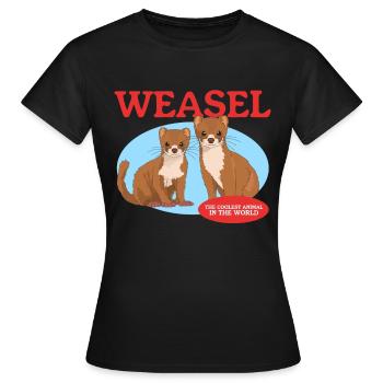 Weasel Mouse Weasel Dwarf Weasel Gift - Women's T-Shirt - black - Front - AI Model Female 172 dark (172cm)