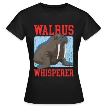 Cadeau de morse morse - T-shirt Femme - noir - Devant - AI Model Female 172 dark (172cm)