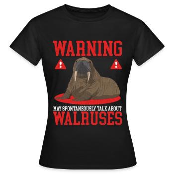 Cadeau de morse morse - T-shirt Femme - noir - Devant - AI Model Female 172 dark (172cm)