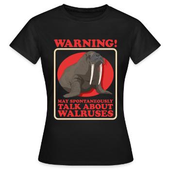Cadeau de morse morse - T-shirt Femme - noir - Devant - AI Model Female 172 dark (172cm)