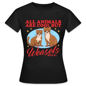 Weasel Mouse Weasel Small Weasel Gift - Women's T-Shirt - black - Front - AI Model Female 172 dark (172cm)