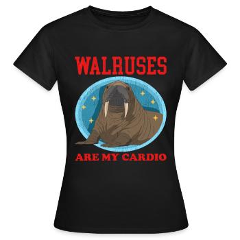 Cadeau de morse morse - T-shirt Femme - noir - Devant - AI Model Female 172 dark (172cm)