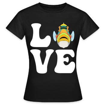 Humuhumunukunukuapua’a Pousseur de récif hawaïen - T-shirt Femme - noir - Devant - AI Model Female 172 dark (172cm)