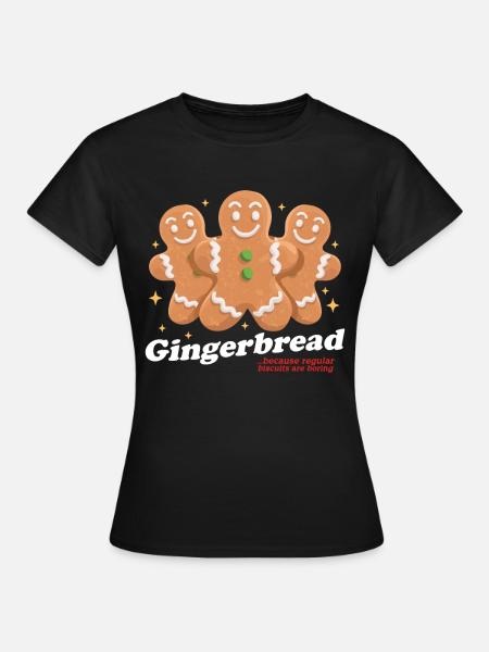 Gingerbread Man Gingerbread Gingerbread Men Gift - Women's T-Shirt - black