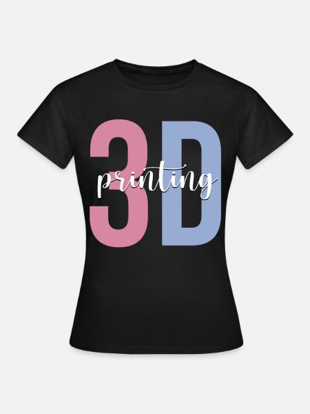 3D-Drucker-Maschine - Frauen T-Shirt - Schwarz