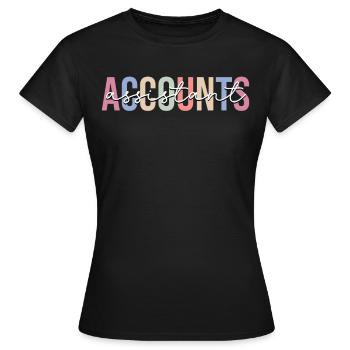 Secrétaire - T-shirt Femme - noir - Devant - AI Model Female 172 dark (172cm)