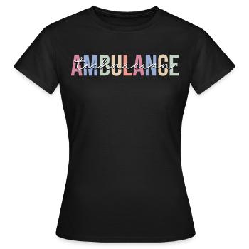 Rescue Service Technician Paramedic EMT - Women's T-Shirt - black - Front - AI Model Female 172 dark (172cm)
