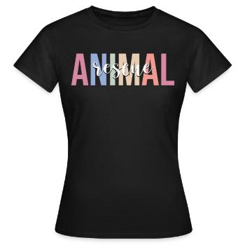 accepter. - T-shirt Femme - noir - Devant - AI Model Female 172 dark (172cm)