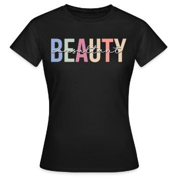 Make-up-Liebhaber - Frauen T-Shirt - Schwarz - Vorne - AI Model Female 172 dark (172cm)